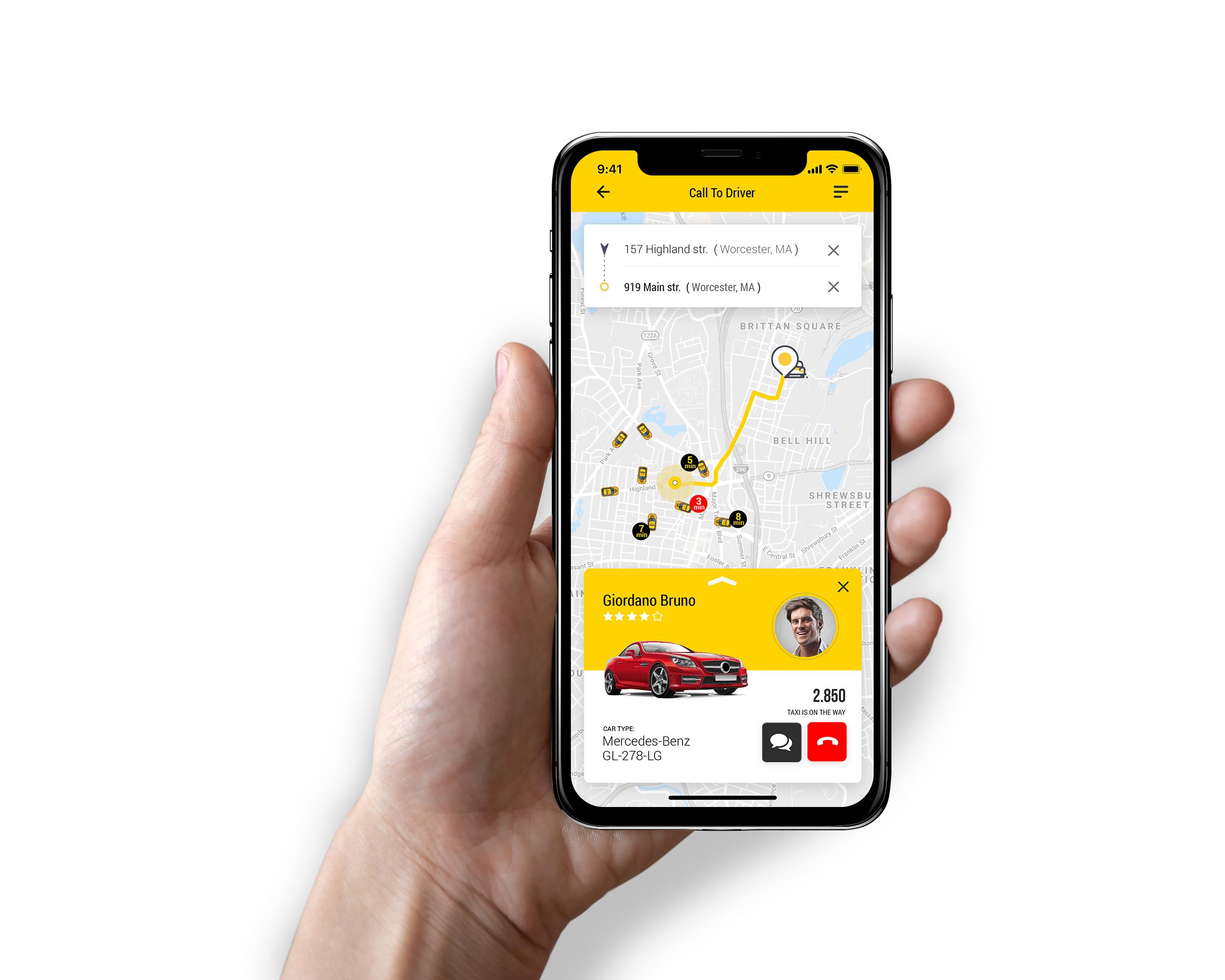 Whitelabel taxi app dashboard